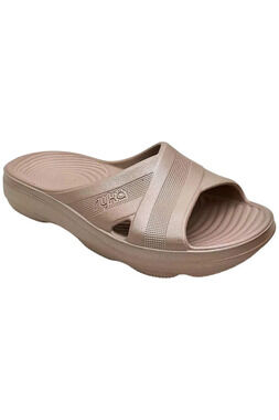 Ryka Women's Cross Band Recovery Slide Sandals Refresh Rose Pearl - Medium